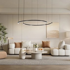 Immax NEO 07329L - LED stmievateľný závesný luster na lankách FINO 72W/230V 120 cm čierna Tuya+DO