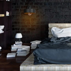 Toolight Toolight, nástenné svietidlo 1xE27 APP1332-1W, čierna-zlatá, OSW-00948