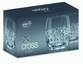 Crystalex poháre na whisky Viola Cross 300 ml 2KS