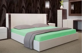 Posteľné plachty zelenej farby s gumou Šírka: 200 cm | Dĺžka: 220 cm