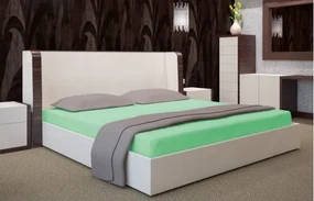 Posteľné plachty zelenej farby s gumou Šírka: 200 cm | Dĺžka: 220 cm