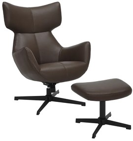 Kreslo VOGUE otočné o 360° hnedá
