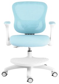 Detská rastúca stolička Neoseat JUNI 007 — látka, prateľný poťah, modrá