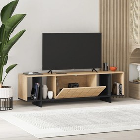 TV stolek Houseland Zitano dub přírodní/černý