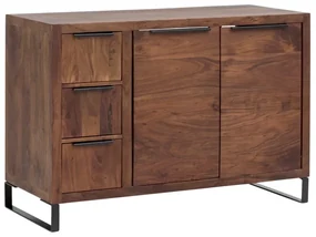 furniture-nabytek.cz - Masívna umývadlová skrinka Sydney z akácie, lakovaná, hnedá – 105×45×74 cm