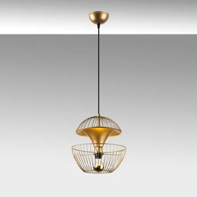 Luster na lanku TELMANDER 1xE27/40W/230V zlatá