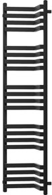 Mexen Loop, kúpeľňový radiátor 1600 x 375 mm, 837 W, čierna, W129-1600-350-00-70
