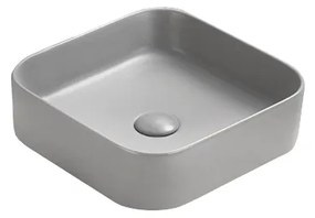 Mexen Vena, umývadlo na dosku 37 x 37 cm, svetlá šedá matná, 22193761
