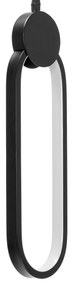 Toolight - LED závesné stropné kruhové svietidlo APP851-CP, čierna, OSW-07020