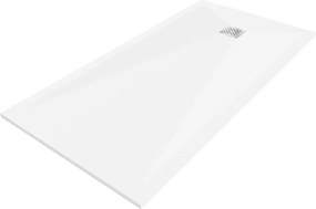 Mexen Stone+ kompozitný obdĺžnikový sprchový kút 200 x 80 cm, biely - 44108020