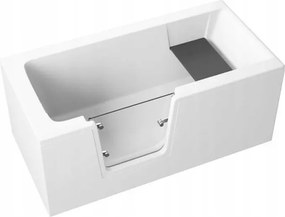 Komplet: Vaňa Vovo s dverami pre zdravotne postihnutých, s krytom, 140 x 70 cm