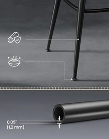 Sada 2 ks barových židlí Vasagle Ekho Lerry černá