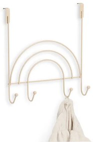 Zeller Present Háčik na dvere, 4 háčiky, kovový, béžový RAINBOW