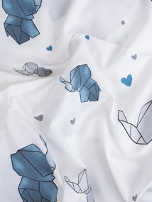 Bavlnená obliečka na vankúš Renforcé 70 × 90 cm – Slony