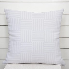 Biante Dekoračná obliečka na vankúš Monako PM-124 Pruhovaná šachovnica biela 60 x 60 cm