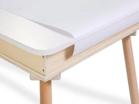 Detský rastúci set BUNNY, stolík a 2 stoličky, biela/hnedá ELIS design