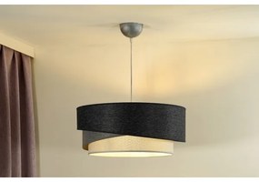 Duolla - Luster na lanku KOBO 1xE27/15W/230V pr. 45 cm antracit/šedá/biela