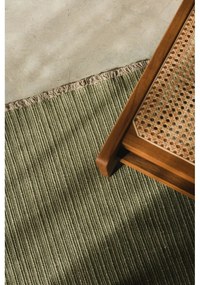 Kaki ručne tkaný bavlnený koberec 140x200 cm Handloom – Lorena Canals