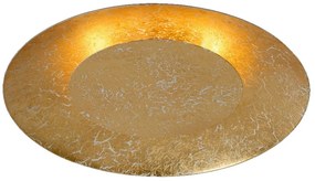 Lucide 79177/12/01 FOSKAL - Prisadené stropné svetlo - priemer 34,5 cm - LED - 1x12W 2700 - Matné zlato / Pattina