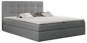 Boxspringová postel, 180x200, sivá, KAMILIA
