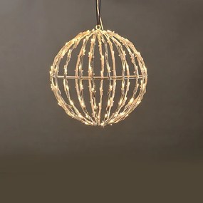 ACA Lighting LED vianočné 3D guľa, priemer 20 cm, 100 LED, 230V, IP44