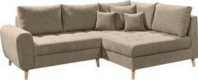 XXXLutz ROHOVÁ SEDAČKA, textil, kompozitné drevo, piesková MID.YOU - Sedačky - 002220026005