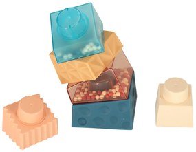 KIK Montessori vzdelávacia pyramídová senzorická veža s loptičkami