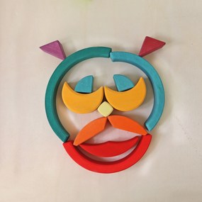 Grimm's - Drevená stavebnica - oblúky - 81 ks