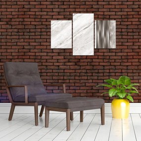Obraz - Mramor so striebornými linkami (90x60 cm)