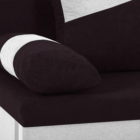 Rozkládací pohovka ROLO Fialová/Bílá