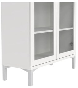 Biela vitrína 89x203 cm Roma – Tvilum