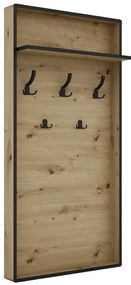 Vešiak Capannoli dub artisan/čierna