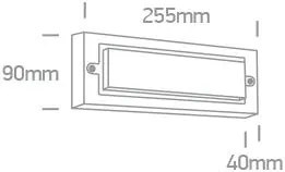 Vonkajšie nástenné svietidlo ONE LIGHT ext. nástenné svietidlo 67502B/W/W