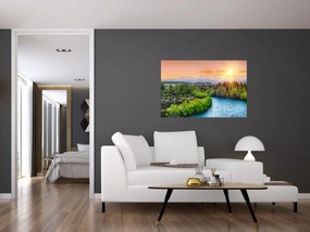 Obraz - Lesná horská krajina (90x60 cm)
