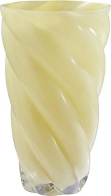 SWIRL Váza 30 cm - žltá