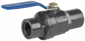 Bradas Záhradný guľový kohút PN10 PVC jednoskrutkový 1/2" / 1/2" vnútorný závit
