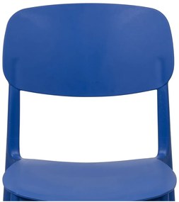 Modrá plastová záhradná stolička Hébé – Bonami Essentials