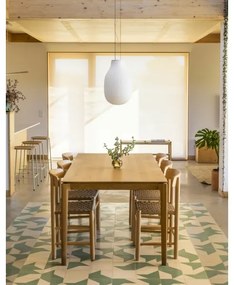 FARO 28300 - Luster na lanku ISABELLE 1xE27/15W/230V pr. 31 cm biela