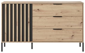 Komoda Tallin 138 (dub artisan + antracit). Akcia -20%. Vlastná spoľahlivá doprava až k Vám domov. 1071400
