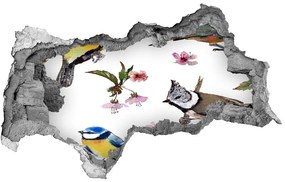 Samolepiaca diera na stenu Bird čerešňové kvety nd-b-98117635