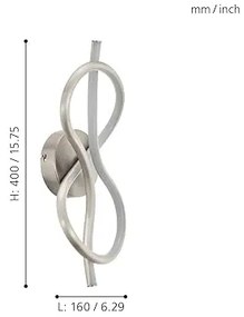 Eglo 97939 - LED Nástenné svietidlo NOVAFELTRIA LED/10W/230V