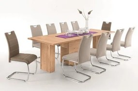 Jedálenská stolička Flora, latté ekokoža