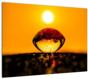 Obraz sklenené kvapky (70x50 cm)
