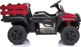 LEAN CARS Batériové autíčko BDM0926 LED MP3 diaľkové červené
