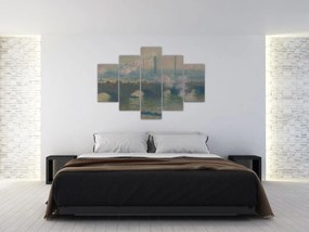 Obraz - Claude Monet, Waterloo Bridge, Gray Day, reprodukcia (150x105 cm)