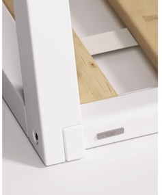 Biela domčeková detská posteľ z bukového dreva s roštom 90x190 cm Maralis – Kave Home