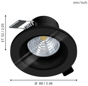 Eglo 99494 - LED Stmievateľné kúpeľňové svietidlo SALABATE LED/6W/230V 4000K IP44