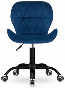 Tmavomodré kancelárske kreslo NOTO VELVET