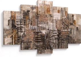 Obraz - Abstrakcia v hnedých tónoch (150x105 cm)
