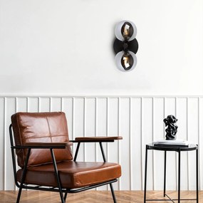 Toolight Toolight, nástenné svietidlo 2xG9, APP1162-2W, čierna, OSW-14016